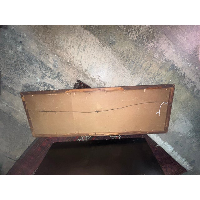 Vintage Asian Calligraphy Framed Panel Under Glass For Sale In Los Angeles - Image 6 of 9