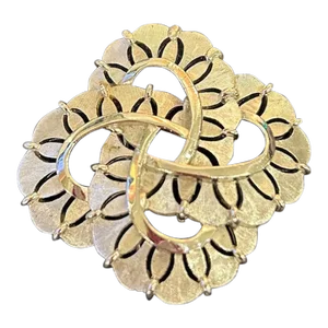 Mid-Century Trifari Silver-Toned Brooch