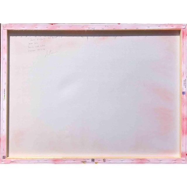 Contemporary Artemio Ceresa, Scorci d'infinito red border n.4, Mixed Media, 2023 For Sale - Image 3 of 4