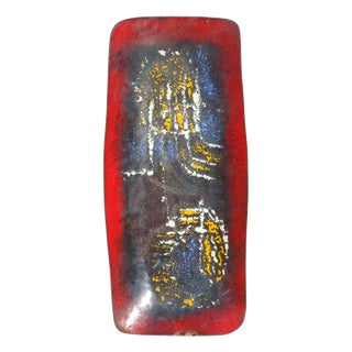 Italian Abstract Enamel and Copper Art Bowl, 1950s For Sale