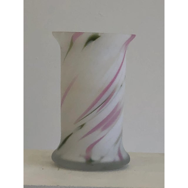 Mid-Century Modern Vintage Opaque Art Glass Vase For Sale - Image 3 of 6