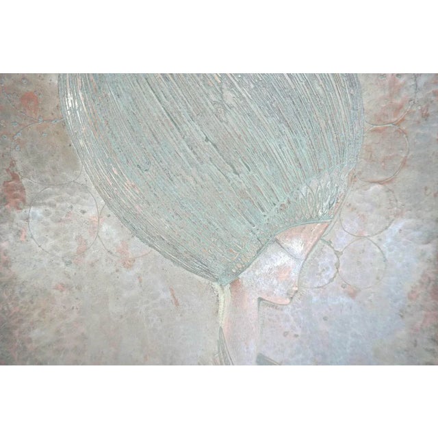 Italian Copper Wall Panel by Gallinaro, 1950s, in Very Good conditions. Designed 1950 to 1959 This piece has an...