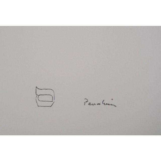 Jules PERAHIM (1914-2008) The Hebrew Alphabet: Man with Menorah, 1974 Original lithograph Signed in pencil by the artist...