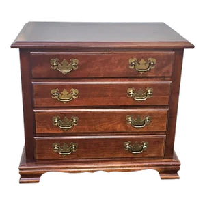 Late 20th Century Chippendale Mahogany Four-Drawer Side Chest of Drawers