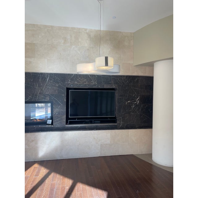 Mid-Century Modern 1980s All Glass Ceiling Light For Sale - Image 3 of 3