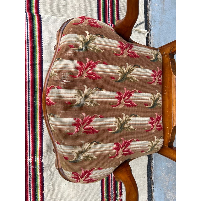 Antique Country French Provincial Carved Armchair, 18th Century For Sale - Image 11 of 12