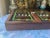 Late 20th Century Vintage Art Deco Style Painted Glass Panel Spice Rack Cabinet With 30 Bottles For Sale - Image 10 of 12