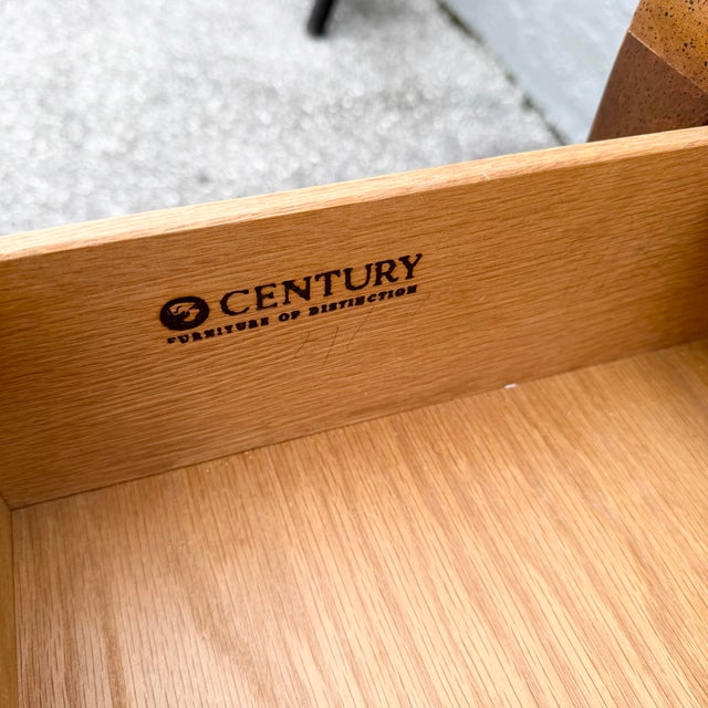 Vintage Chinoiserie Burlwood Credenza by Century Furniture For Sale - Image 9 of 11