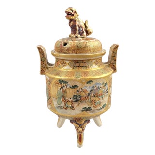 Meiji Satsuma Koro by Shunzan with Shi-Shi Final, 1890s For Sale