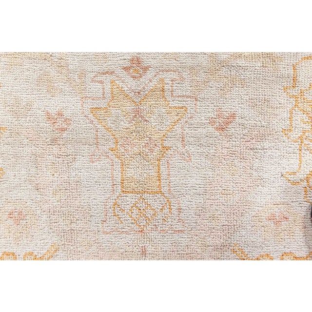 Turkish Antique Turkish Oushak Rug For Sale - Image 3 of 9