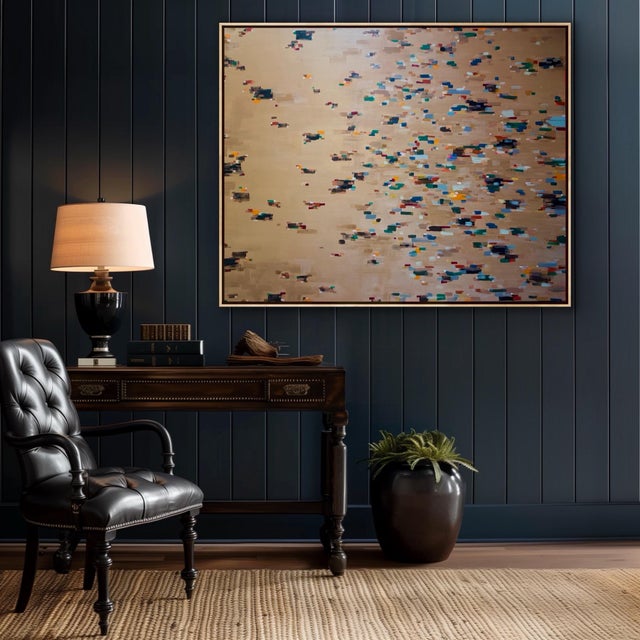 2020s Large Abstract Acrylic Painting Titled Concerto For Sale - Image 5 of 10