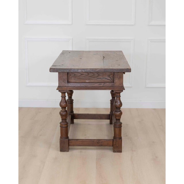 Brown 18th Century Italian Elm Console Table For Sale - Image 8 of 8