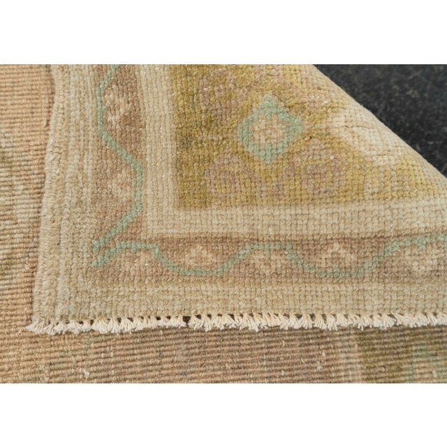 Turkish Mini Rug Oriental Hand Knotted Vintage Rug 1'8" x 3'7" #21036 For Sale In Houston - Image 6 of 8