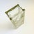 Late 20th Century Vintage Frosted Flower Tall Glass Block Vase For Sale - Image 5 of 10