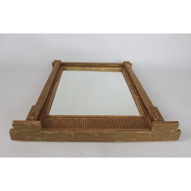 Late 20th Century Vintage Neoclassical Empire-Style Rectangular Wall Mirror For Sale - Image 5 of 13
