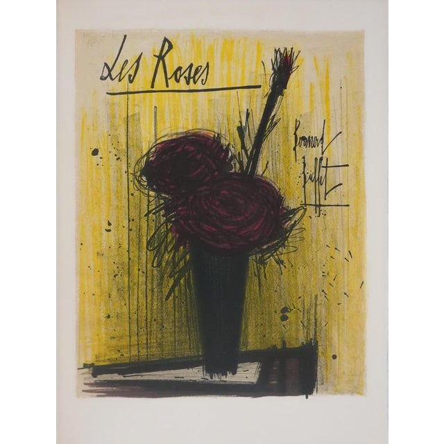 Bernard Buffet, Roses, Lithograph For Sale - Image 9 of 9