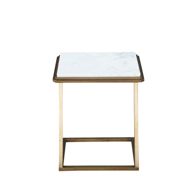 Elevate your living space with this gorgeous, minimalist Z-shaped accent side table. Combining an upscale chic aesthetic...