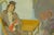 The School of Paris Large 1966 Emmanuel Mané-Katz Judaica Lithograph "Le Rêve Évanoui De Stempeniou" (Stempeniou’s Vanished Dream) For Sale - Image 3 of 7