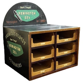 Large Advertising Cabinet with Pull-Out Drawers For Sale