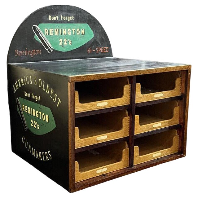 Large Advertising Cabinet with Pull-Out Drawers For Sale