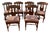 Vintage Set of Six Bernhardt British Colonial Style Dining Chairs For Sale