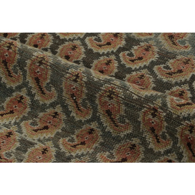 1920s Antique Persian Malayer Rug With All-Over Paisley Field in Green - Rug & Kilim For Sale - Image 5 of 7
