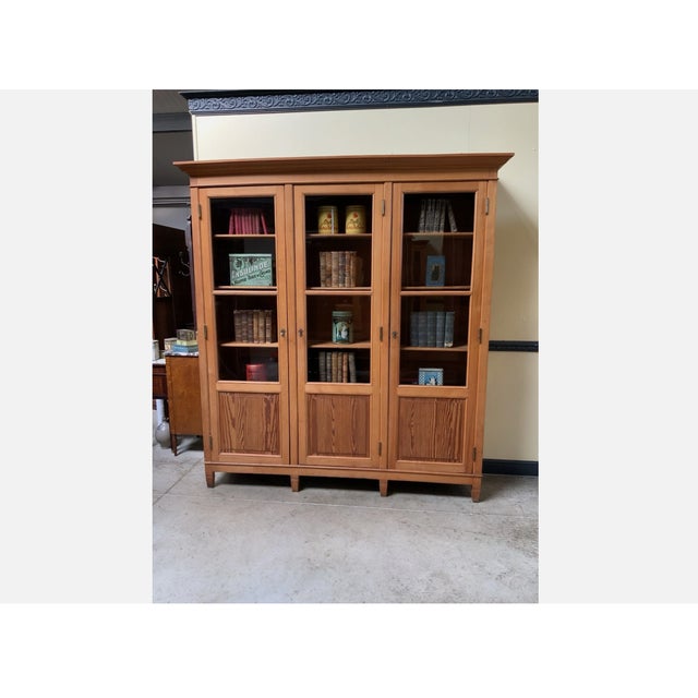 Large Art Nouveau Bookcase, 1910 For Sale - Image 10 of 10