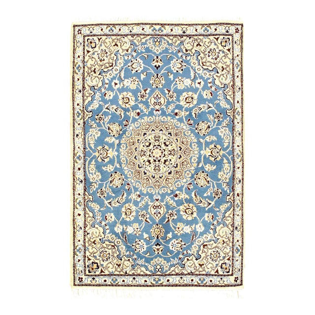 Pasargaad DC Fine Hand Knotted Wool & Silk Rug For Sale