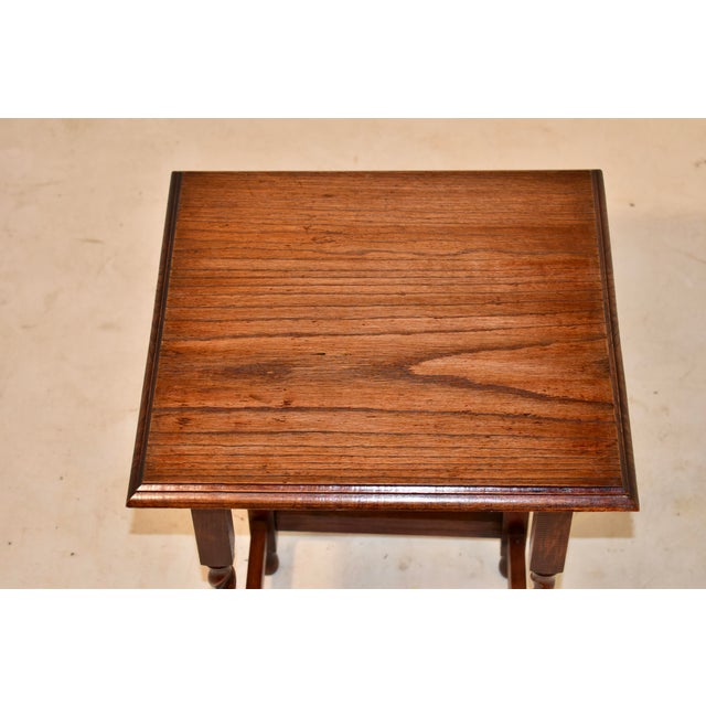 1900 - 1909 Circa 1900 English Oak Side Table For Sale - Image 5 of 7