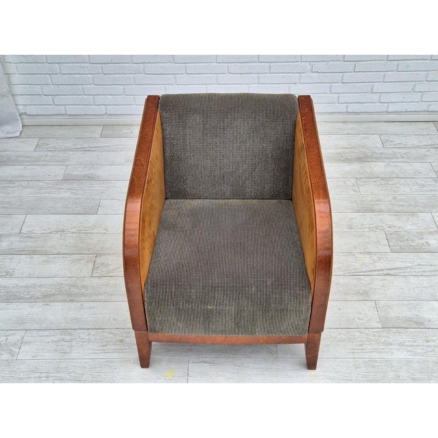 Art Deco Scandinavian Lounge Chair, 1970s For Sale - Image 4 of 18