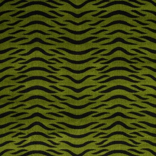 Schumacher Sabi Tiger Velvet Fabric in Jungle For Sale