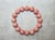 Contemporary Natural Rose Rhodochrosite Stretch Beaded Bracelet With Pink Matrix, 9" Long For Sale - Image 3 of 9