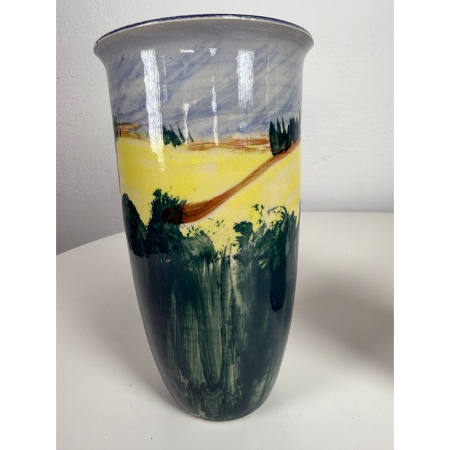 Danish Ceramic Vases from Vensø Danmark & Studio Pottery, 1970s, Set of 2 For Sale - Image 4 of 11