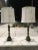 Pair of Japanese Bronze & Marble Column Table Lamps With Original Shades For Sale - Image 13 of 13