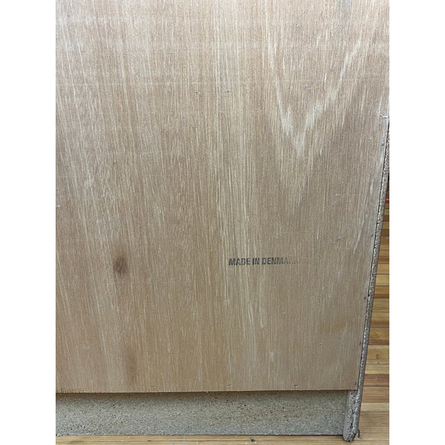 Wood Mid Century Danish Teak Armoire Highboy Dresser For Sale - Image 7 of 10