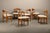 Wood Vintage Brutalist Dining Chairs in Oak and Sheepskin by Henning Kjærnulf, Denmark, 1960s, Set of 6 For Sale - Image 7 of 18