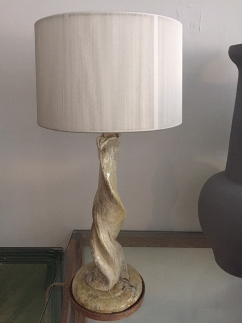 studio pottery lamp base
