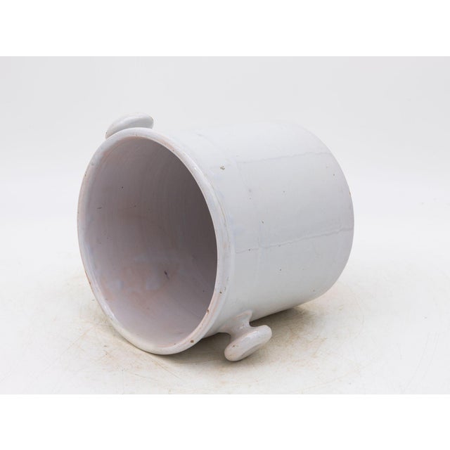 White Antique Stoneware Urn, Italy Early 20th C. For Sale - Image 8 of 10