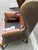 Brown Vintage Barclay-Butera Brown Leather Wingback Chairs With Brass Nailhead Trim, a Pair For Sale - Image 8 of 12