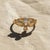 Gold Art Nouveau–Inspired Moissanite and Pearl Botanical Ring in 14k Gold, Size 7.5 For Sale - Image 8 of 10