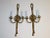 French 1950s French Brass 2 Arm Ribbons & Bows Tassel Sconces - a Pair For Sale - Image 3 of 11