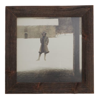 Andrew Wyeth Winter Print ‘Outpost’ in Barnwood Frame For Sale