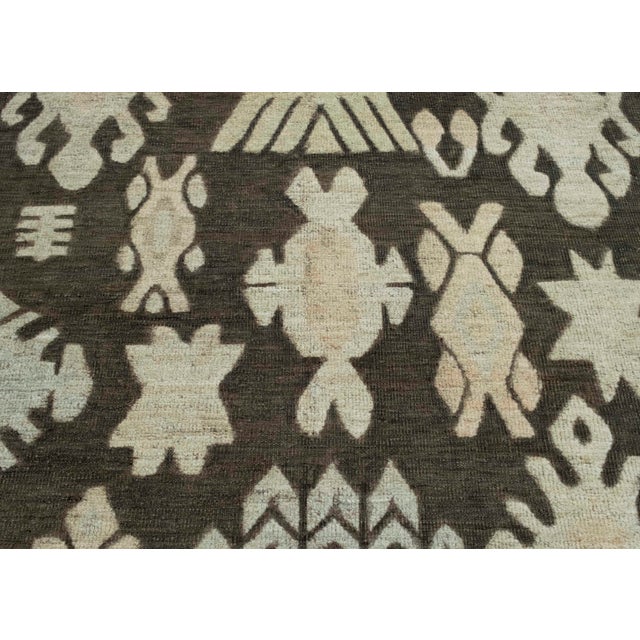 Turkish Kilim Oriental Handmade Flatweave 9'7" x 12'5" #18676 For Sale In Houston - Image 6 of 8