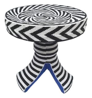 African Side Table Chair