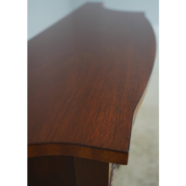 Councill Furniture Councill Craftsmen Inlaid Mahogany Console Table For Sale - Image 4 of 14