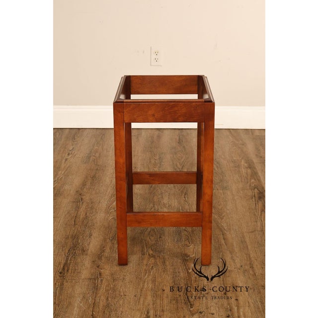 Chippendale Style Cherry Butler Tray Side Table For Sale - Image 10 of 18