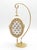 Pierre Lorren Natural Egg Hand Carved Faberge Egg Style Austrian Crystal Pure Gold Deco Handmade 1997 Vintage Egg For Sale - Image 10 of 16