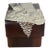 This is a rare collectible vintage Christmas box by Jan Barboglio. The box is iron, the Santa is silver and the interior...