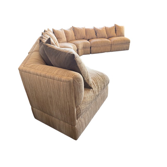 Brueton Vintage Brueton Modular Sectional Sofa, 7 Pieces For Sale - Image 4 of 6