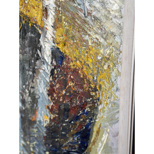 Ingrid Bade, Abstract Landscape, 1960s, Oil on Canvas, Framed For Sale - Image 13 of 18